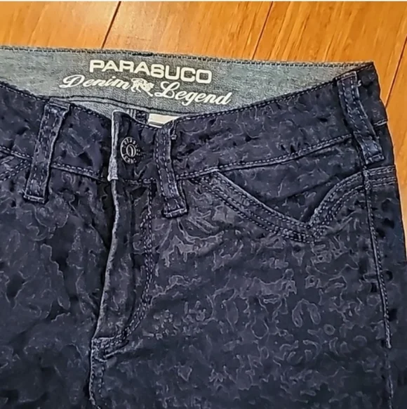 Parasuco Blue Patterned Jeans - Picture 3 of 13